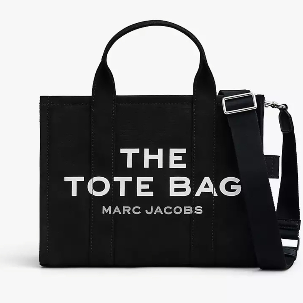 Marc Jacobs Black Messenger Bag with Minimalist Design